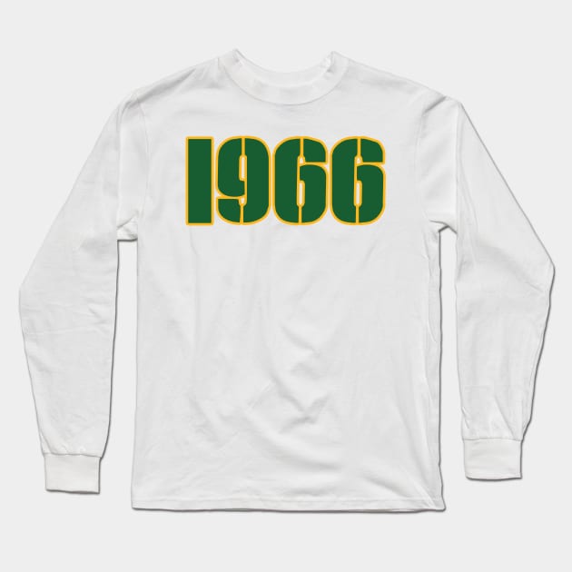 Green Bay LYFE 1966 World Champs! Long Sleeve T-Shirt by OffesniveLine